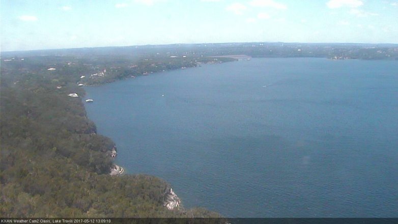 Lake Travis webcam, May 12, 2017 12:25 PM CT