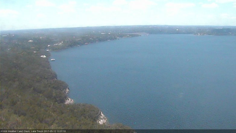 Lake Travis webcam, May 12, 2017 12:45 PM CT