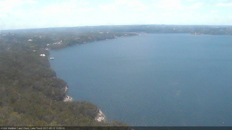 Lake Travis webcam, May 12, 2017 1:15 PM CT