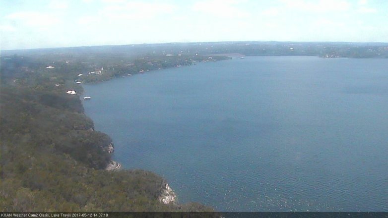 Lake Travis webcam, May 12, 2017 1:20 PM CT