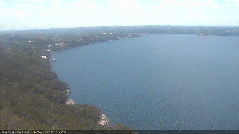 Lake Travis webcam, May 12, 2017 1:30 PM CT