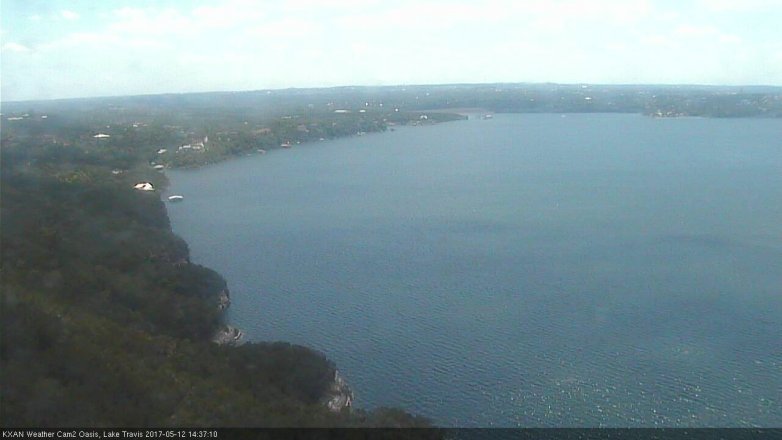 Lake Travis webcam, May 12, 2017 1:55 PM CT