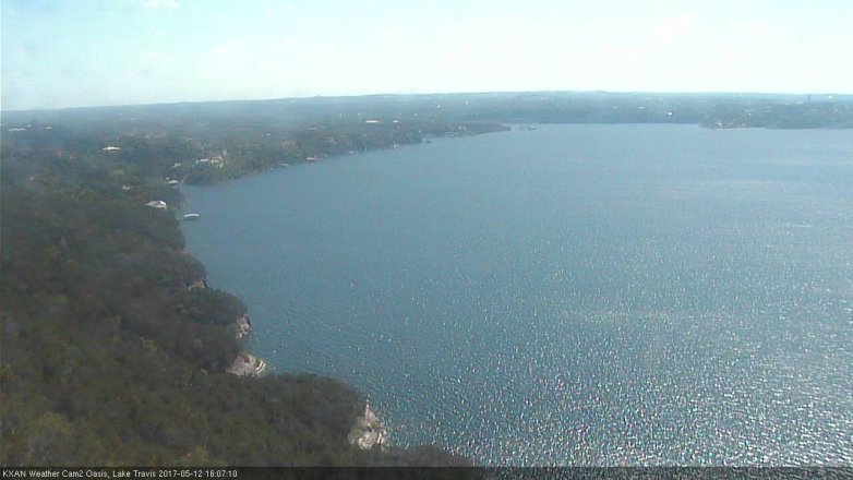 Lake Travis webcam, May 12, 2017 3:20 PM CT