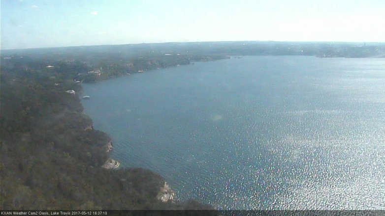Lake Travis webcam, May 12, 2017 4:00 PM CT