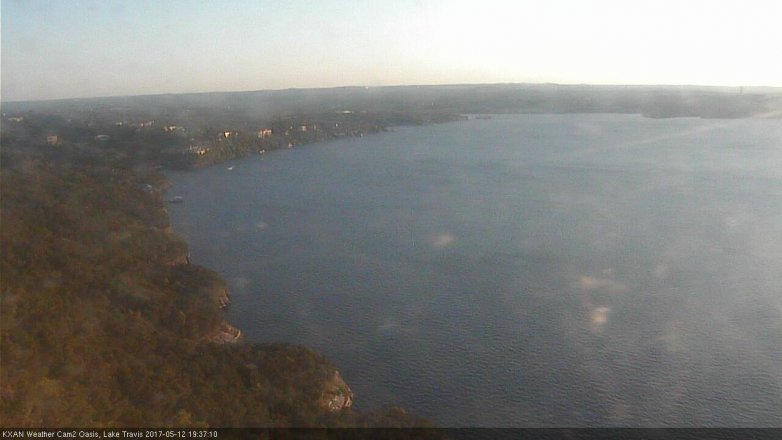 Lake Travis webcam, May 12, 2017 6:55 PM CT