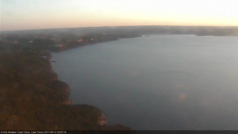 Lake Travis webcam, May 12, 2017 7:30 PM CT