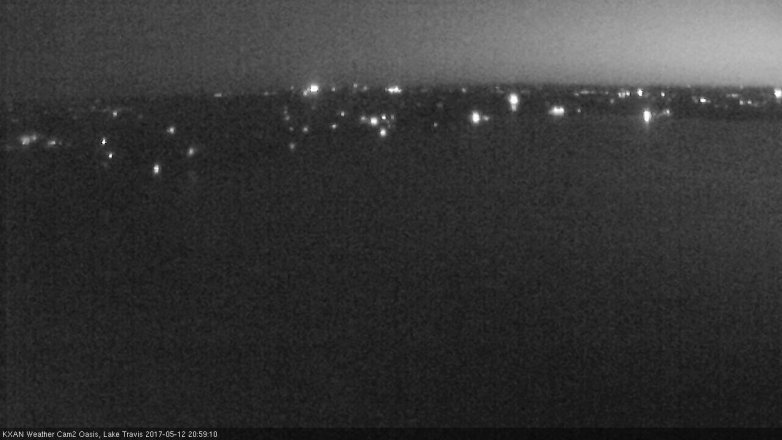 Lake Travis webcam, May 12, 2017 8:05 PM CT