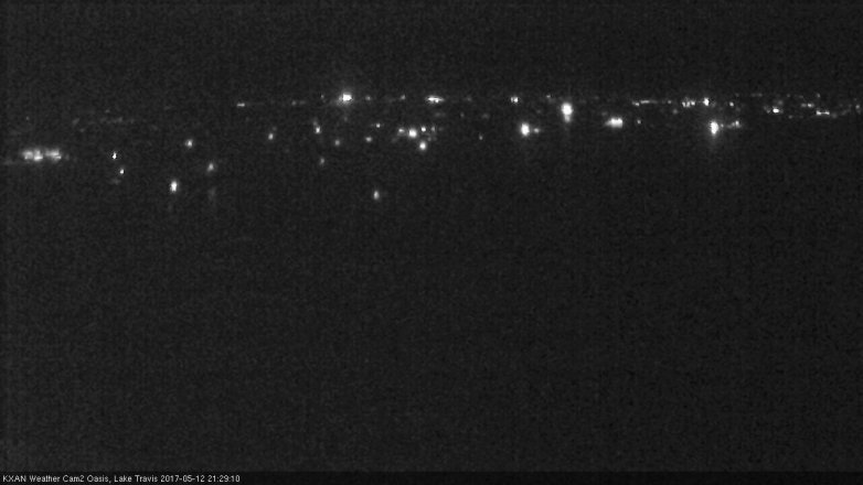 Lake Travis webcam, May 12, 2017 9:00 PM CT
