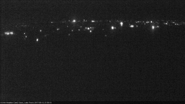 Lake Travis webcam, May 12, 2017 9:30 PM CT