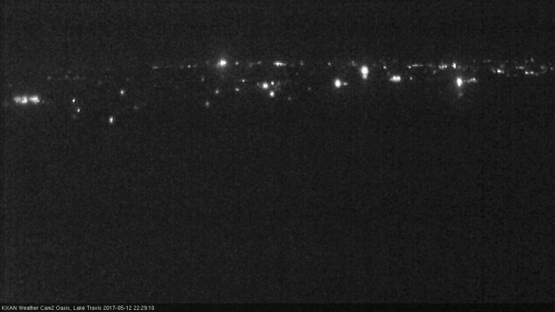 Lake Travis webcam, May 12, 2017 9:45 PM CT