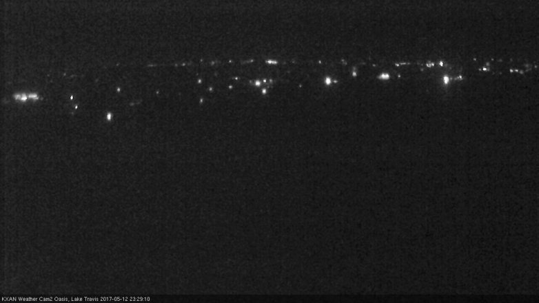 Lake Travis webcam, May 12, 2017 10:50 PM CT