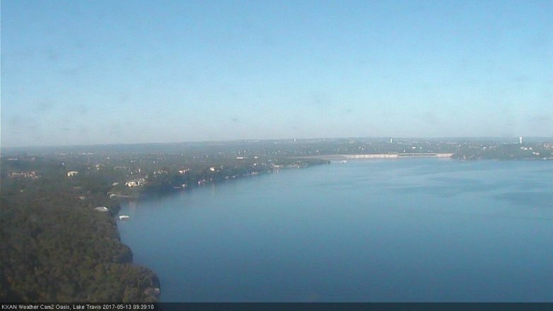 Lake Travis webcam, May 13, 2017 9:10 AM CT