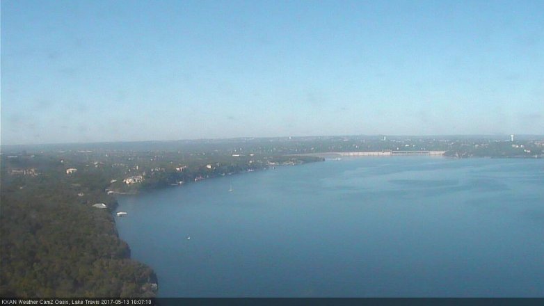 Lake Travis webcam, May 13, 2017 9:15 AM CT