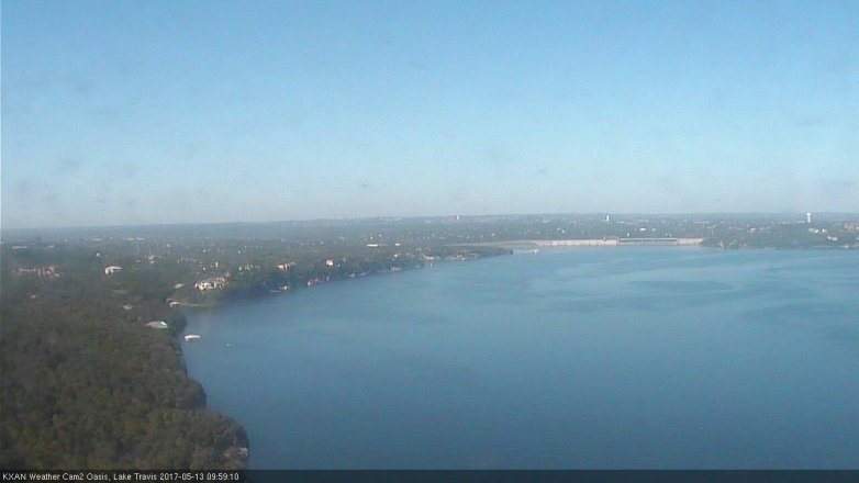Lake Travis webcam, May 13, 2017 9:20 AM CT