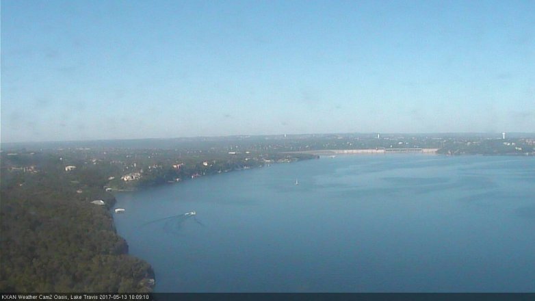 Lake Travis webcam, May 13, 2017 9:40 AM CT