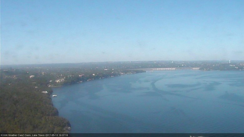 Lake Travis webcam, May 13, 2017 9:50 AM CT