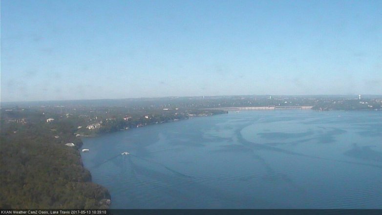 Lake Travis webcam, May 13, 2017 9:55 AM CT