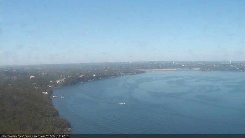 Lake Travis webcam, May 13, 2017 10:20 AM CT