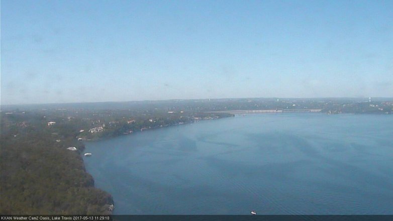 Lake Travis webcam, May 13, 2017 10:50 AM CT