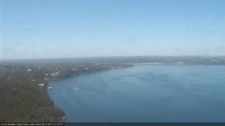 Lake Travis webcam, May 13, 2017 11:05 AM CT