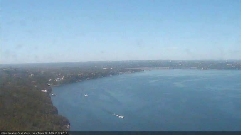 Lake Travis webcam, May 13, 2017 11:30 AM CT