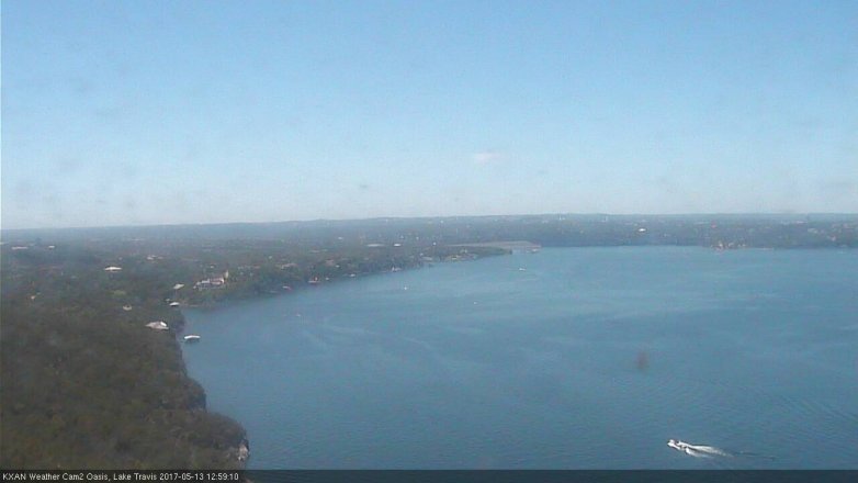 Lake Travis webcam, May 13, 2017 12:30 PM CT