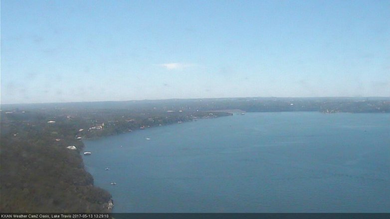 Lake Travis webcam, May 13, 2017 12:35 PM CT