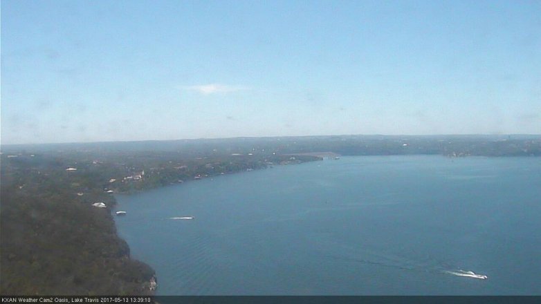 Lake Travis webcam, May 13, 2017 1:05 PM CT