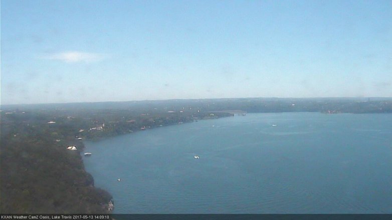 Lake Travis webcam, May 13, 2017 1:35 PM CT