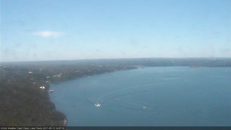 Lake Travis webcam, May 13, 2017 1:40 PM CT