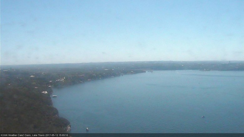 Lake Travis webcam, May 13, 2017 2:35 PM CT