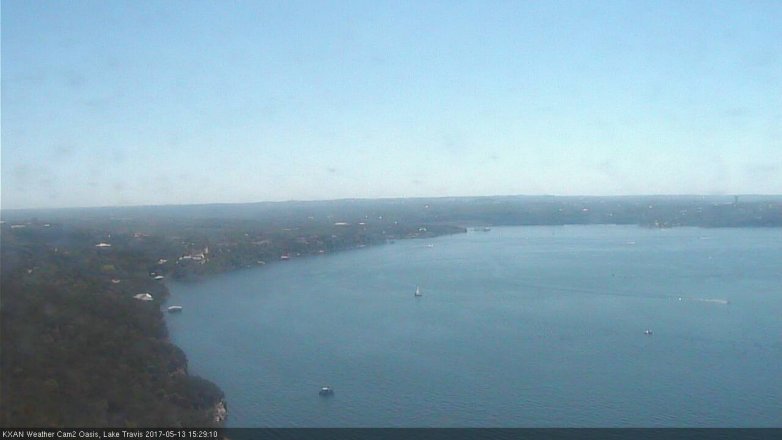 Lake Travis webcam, May 13, 2017 2:40 PM CT