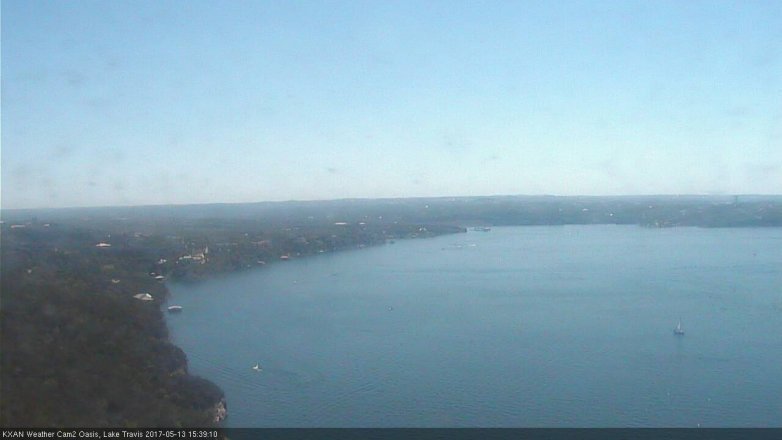 Lake Travis webcam, May 13, 2017 2:45 PM CT