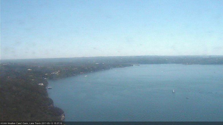 Lake Travis webcam, May 13, 2017 3:10 PM CT