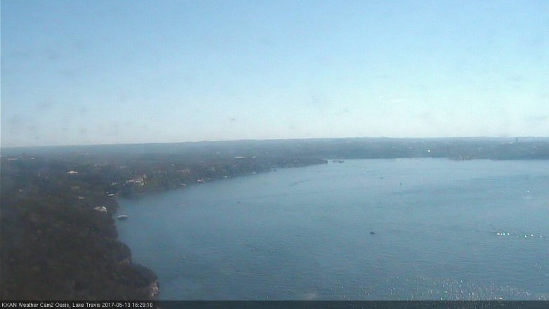 Lake Travis webcam, May 13, 2017 3:40 PM CT