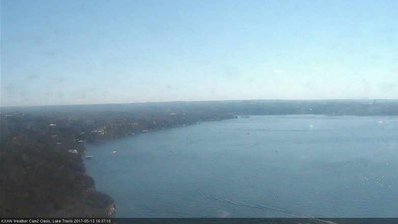 Lake Travis webcam, May 13, 2017 3:55 PM CT