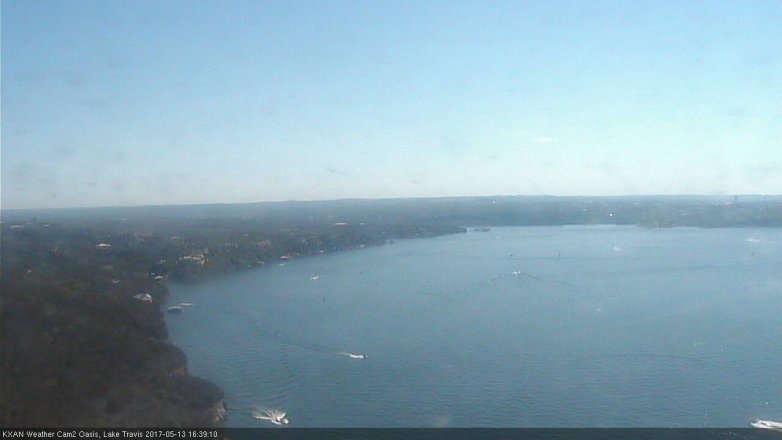 Lake Travis webcam, May 13, 2017 4:10 PM CT