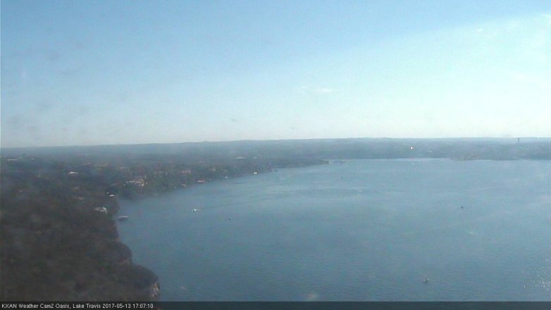 Lake Travis webcam, May 13, 2017 4:35 PM CT