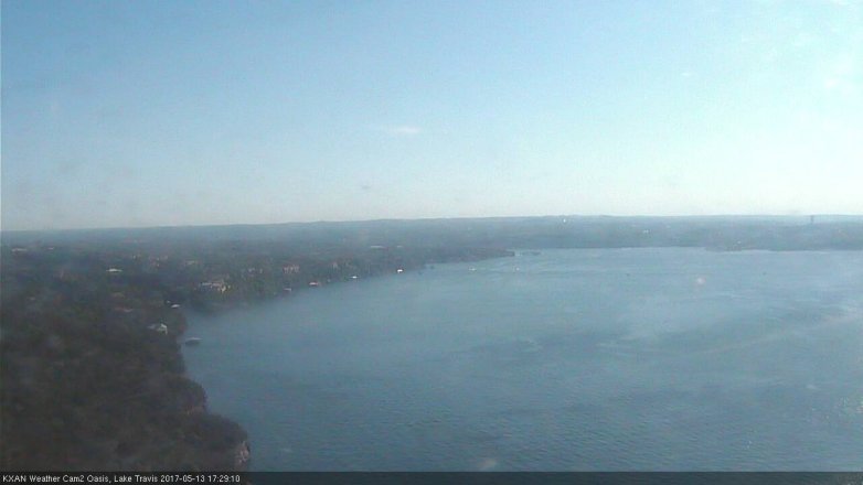 Lake Travis webcam, May 13, 2017 4:45 PM CT