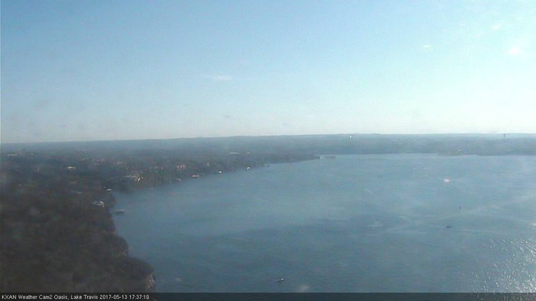 Lake Travis webcam, May 13, 2017 5:00 PM CT