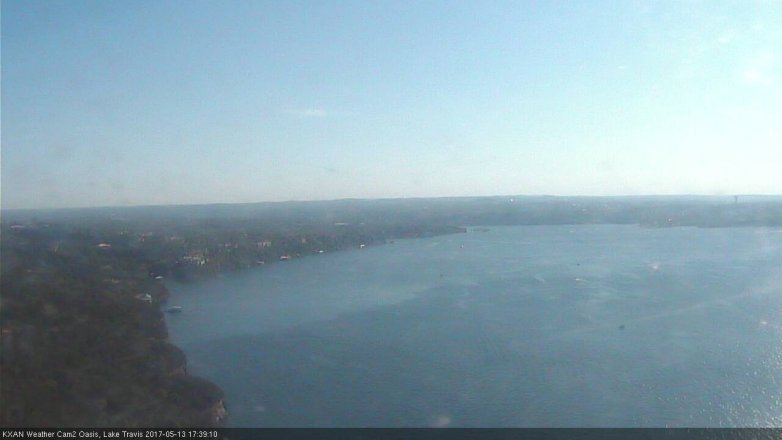 Lake Travis webcam, May 13, 2017 5:05 PM CT