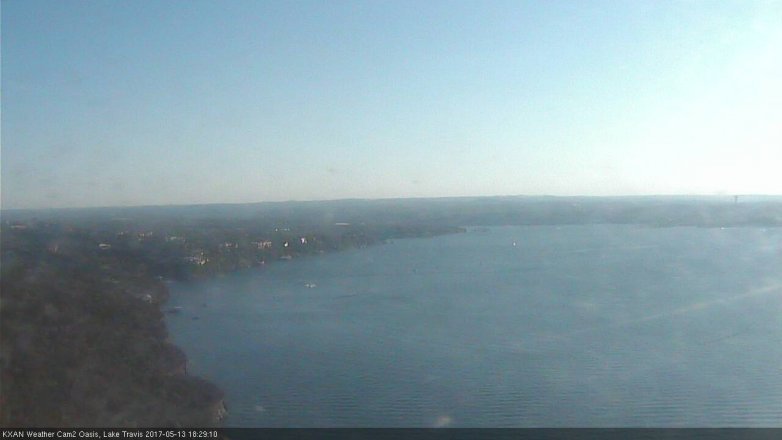 Lake Travis webcam, May 13, 2017 5:40 PM CT