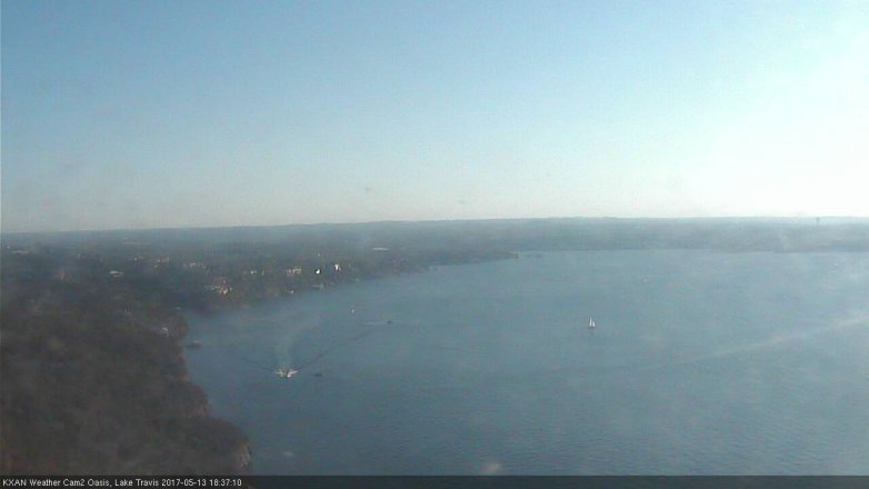 Lake Travis webcam, May 13, 2017 5:45 PM CT