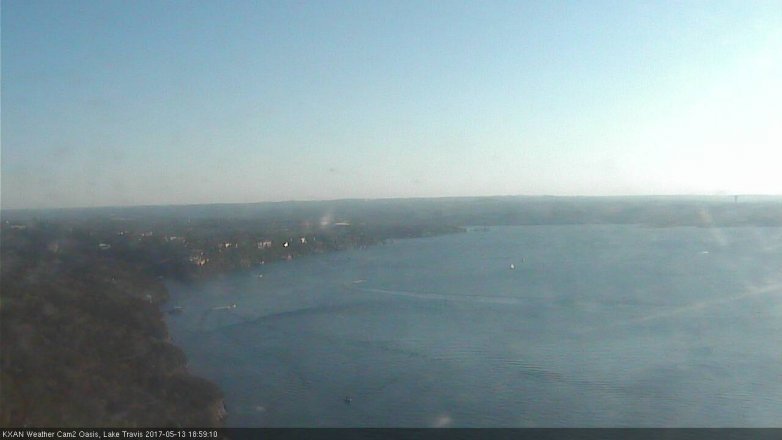 Lake Travis webcam, May 13, 2017 6:15 PM CT