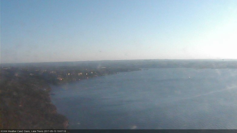 Lake Travis webcam, May 13, 2017 6:35 PM CT