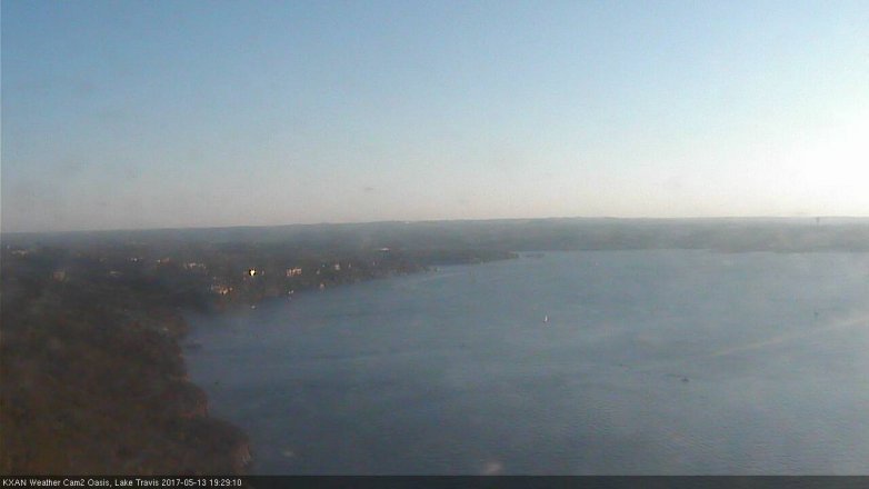 Lake Travis webcam, May 13, 2017 6:45 PM CT