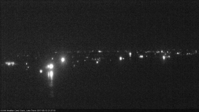 Lake Travis webcam, May 13, 2017 9:10 PM CT