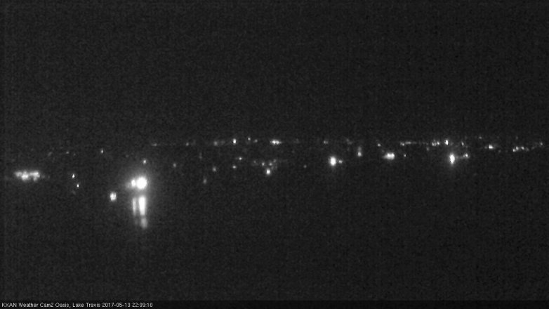 Lake Travis webcam, May 13, 2017 9:40 PM CT