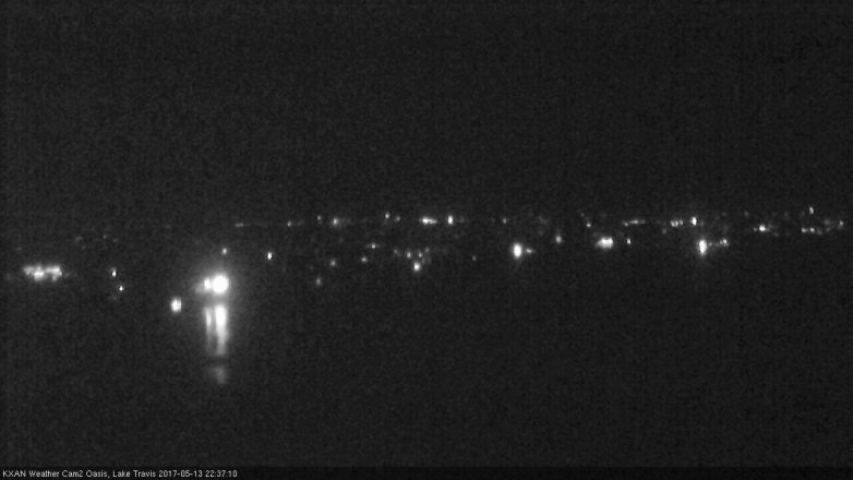 Lake Travis webcam, May 13, 2017 10:00 PM CT