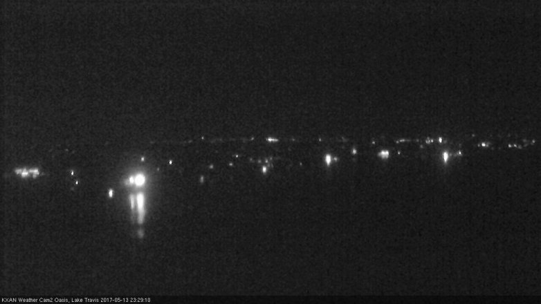 Lake Travis webcam, May 13, 2017 10:55 PM CT